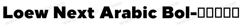 Loew Next Arabic Bol字体转换